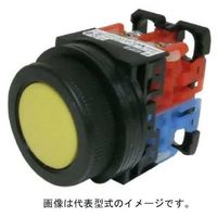 富士電機 コマンドスイッチφ30丸フレーム平形押しボタンスイッチ AR30F0R-11Y 1個 562-0289（直送品）
