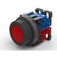 富士電機 コマンドスイッチφ30丸フレーム平形押しボタンスイッチ AR30F0R-11R 1個 562-5054（直送品）