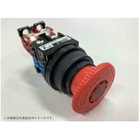 富士電機 コマンドスイッチφ30丸フレームプッシュロック大形非常停止用照光押しボタンスイッチ AR30V0L-11E3R 1個（直送品）