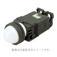 富士電機 コマンドスイッチ22φ丸フレームドーム形表示灯 DR22D0L-H3W 1個 594-8048（直送品）