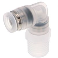 日本ピスコ PISCO ワンタッチ継手 チューブフィッティングPP/SUS304 PPL1/4-02 1個 559-8399（直送品）