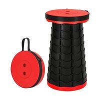 Trimate 10段階 折りたたみ椅子 レッド AFF-AST001-RD 1個 60-7278-03（直送品）