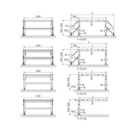 ネグロス電工 組立式歩廊架台 階段なし STP5575NS-100 1台 69-8703-62（直送品）