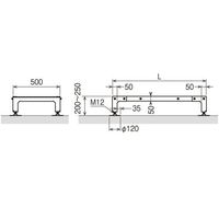 ネグロス電工 組立式歩廊架台 STP2075 1台 69-8703-04（直送品）