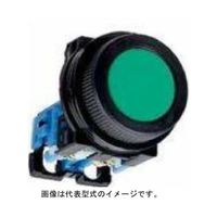 富士電機 コマンドスイッチφ30丸フレーム平形押しボタンスイッチ 緑 AR30F0R-10G 1個 67-8971-37（直送品）