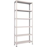トラスコ中山 TRUSCO スチールラック 軽量棚開放型 875X450XH1800 6段 ネオグレー 63X-16 NG 1セット(1台)（直送品）