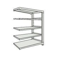 TRUSCO スチールラック M2型軽中量棚 1760X600XH1200 5段 連結 ネオグレー M2-4665B NG 1セット(1台)（直送品）