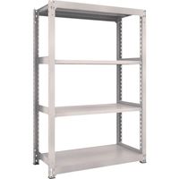 TRUSCO スチールラック M3型中量棚 1200X571XH2100 4段 単体 ネオグレー M3-7464 NG 1セット(1台)（直送品）