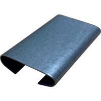 ケイケイ 帯鉄用シール メッキ 0.4T×16W×25L (1000個入り) KKSEAL-GE-04X16X25 1箱(1000個)（直送品）