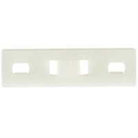 TYーRap マウントベース 直列標準 ナチュラル色 最大1束結束 タイ幅最大4.8mm 100個入り TC1101 1袋(100個)（直送品）