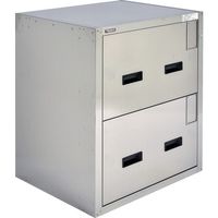 トラスコ中山 TRUSCO 耐震薬品庫 705X600XH800 2段引出型 SYW-2N 1台 686-3295（直送品）