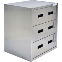 トラスコ中山 TRUSCO 耐震薬品庫 705X600XH800 3段引出型 SYW-3N 1台 686-3298（直送品）