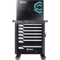 Apex Tool Group SATA 7段ローラーキャビネット 黒 A95107-BL 1台 679-3515（直送品）