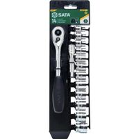 Apex Tool Group SATA 6角ソケットレンチセット 差込角9.5mm (14点) ST09523G 1セット（直送品）