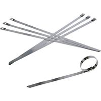 トラスコ中山 TRUSCO ステンレスケーブルタイ W4.6X680L (100本入) TRSCV-680ST 1袋(100本)（直送品）