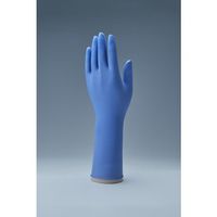 ダンロップホームプロダクツ ダンロップ BR800ロング粉なしニトリル極薄手袋M ブルー (100枚入) 9417 1箱(100枚)（直送品）