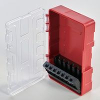 トラスコ中山 TRUSCO 樹脂ドリルケース(六角軸シャンクタイプ)13本収納 PLHEX-13 1個 700-8516（直送品）