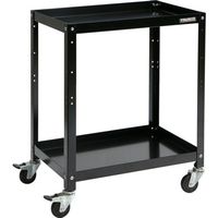 トラスコ中山 TRUSCO ツールワゴン ラビットワゴン 700×450 ゴム車輪 ブラック RBW-672 BK 1台 701-5384（直送品）