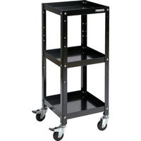 トラスコ中山 TRUSCO ツールワゴン ラビットワゴン 360×360 ゴム車輪 ブラック RBW-733 BK 1台 701-5393（直送品）