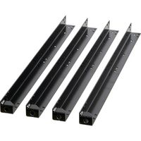 トラスコ中山 TRUSCO ツールワゴン ラビットワゴン支柱セット H740用 ブラック RBW-H7SET BK 1組(4本)（直送品）