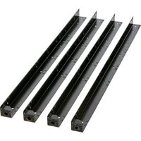 トラスコ中山 TRUSCO ツールワゴン ラビットワゴン支柱セット H810用 ブラック RBW-H8SET BK 1組(4本)（直送品）