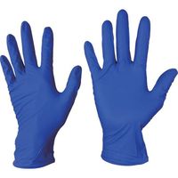 TRUSCO 使い捨てニトリル手袋TGセーフ 中厚手タイプ 0.12mm 粉なし濃青M 100枚入 TGNN12BM 1箱(100枚)（直送品）