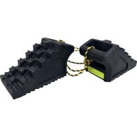 リス興業 RISU タイヤストッパー クルリプラ 輪止め(2個入り) KRP-WDM 1組(2個) 696-5087（直送品）