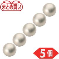 トラスコ中山 TRUSCO まとめ買い ネオジム磁石 ボール型 外径15mm シルバー 5個入 NB15-SV-5P 1パック(5個)（直送品）