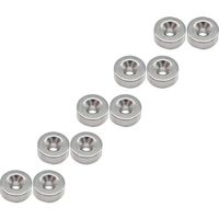 TRUSCO まとめ買い ネオジム丸形磁石 皿ねじ穴付 外径12mmX5mm M3 10個入 T12R05-M3-10P 1パック(10個)（直送品）