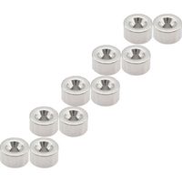 TRUSCO まとめ買い ネオジム丸形磁石 皿ねじ穴付 外径7MM×4MM M1.6 10個入 T07R04-M1.6-10P（直送品）