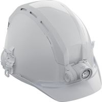 TJMデザイン タジマ ヘルメット セフメット(セフ取付溝付ヘルメット) アドバンスセット KJS ファン付 ホワイト HSWA1 1セット（直送品）