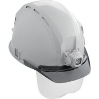 タジマ ヘルメット セフメット(セフ取付溝付ヘルメット) ベーシックセット ED ホワイト シールド付 HSWSB1 1セット（直送品）
