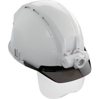 タジマ ヘルメット セフメット(セフ取付溝付ヘルメット) ベーシックセット MD ホワイト シールド付 HSWSB2 1セット（直送品）