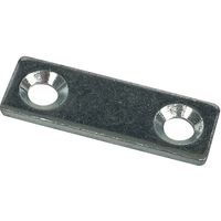 DAIDOHANT スリムサポート 一文字(I型) ユニクロ(シルバー) (a)35×(b)12×(t)2mm (1個) 00069130（直送品）