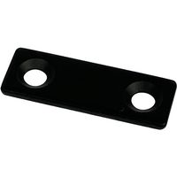 DAIDOHANT スリムサポート 一文字 黒(ブラック) (a)35×(b)12×(t)2mm (1個) 00069131 1個（直送品）