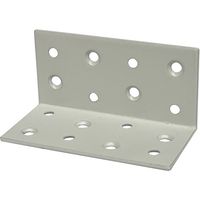 DAIDOHANT スリムサポート 棚受(L型・内外皿) 白(ホワイト) (a)80×(b)40×(t)2mm (1個) 00069196（直送品）