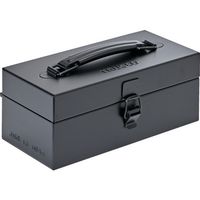 トラスコ中山 TRUSCO 片開きツールボックス 210×102×80 つや消しブラック TB-210MBK 1個 691-5832（直送品）