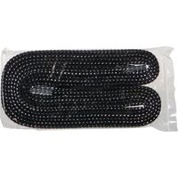 トラスコ中山 TRUSCO 一発判明カラフル靴ひも 120cm 黒(シルバーラメ) SKH-SV-BK 1組(2本) 691-3030（直送品）