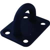 DAIDOHANT アイプレート マットブラック/鉄 8mm(HAー818) (A)50×(B)40×(C)21mm 10104242 1個（直送品）