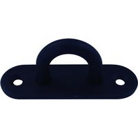 DAIDOHANT スリムアイプレート マットブラック/鉄 5mm(HAー822) (A)45×(B)15×(C)13mm 10104246（直送品）