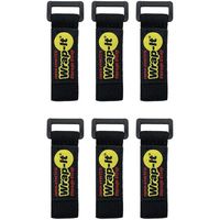 JJAAMM社 Wrap―It 配線コード用伸縮性収納ストラップ 6インチ 黒 706-06B 1セット(6個) 708-6514（直送品）