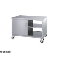 シンコー ステンレス作業台(両面扉)EWーPU100シリーズ W1500×D900×H800mm EW-15090-PU100 1個（直送品）