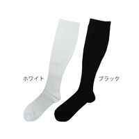 イイダ靴下 フットケア着圧ハイソックス 紳士用 ホワイト 7-5815-03 1足（直送品）