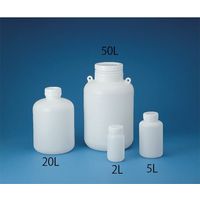 ニッコー・ハンセン 標準規格瓶 丸型広口(ナチュラル)30L 1ケース(6本入) 69-5600-38 1ケース(1本)（直送品）