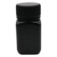 ニッコー・ハンセン Jボトル角型 広口 遮光 100mL 1ケース(200本入) 1570-01 1ケース(1本) 69-5601-40（直送品）