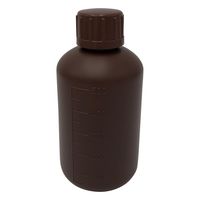 ニッコー・ハンセン 標準規格瓶 丸型細口(遮光)500mL セットなし 1ケース(75本入) 69-5600-47 1ケース(1本)（直送品）