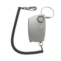 ヨシオ 業務用SOS防犯ブザー LEDライト付き シルバーコイルロープ SSB-004-WH 1個 68-1985-76（直送品）