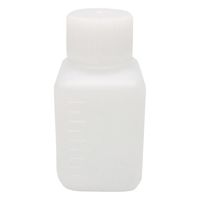 ニッコー・ハンセン Jボトル角型 細口(ナチュラル)100mL 1ケース(200本入) 1540-01 1ケース(1本)（直送品）