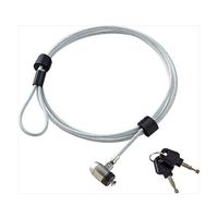 ナカバヤシ セキュリティロック(ワイヤー長2000mm)シルバー SL-051 1個 67-7731-61（直送品）