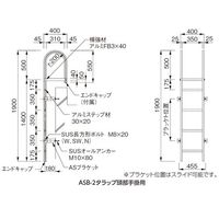 杉田エース アルミASタラップ ASBー2S 1900 AY9241958 1台（直送品）